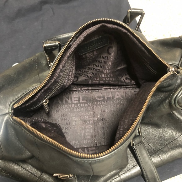 EUC CHANEL Chocolate Bar Boston Bag - Picture 11 of 16